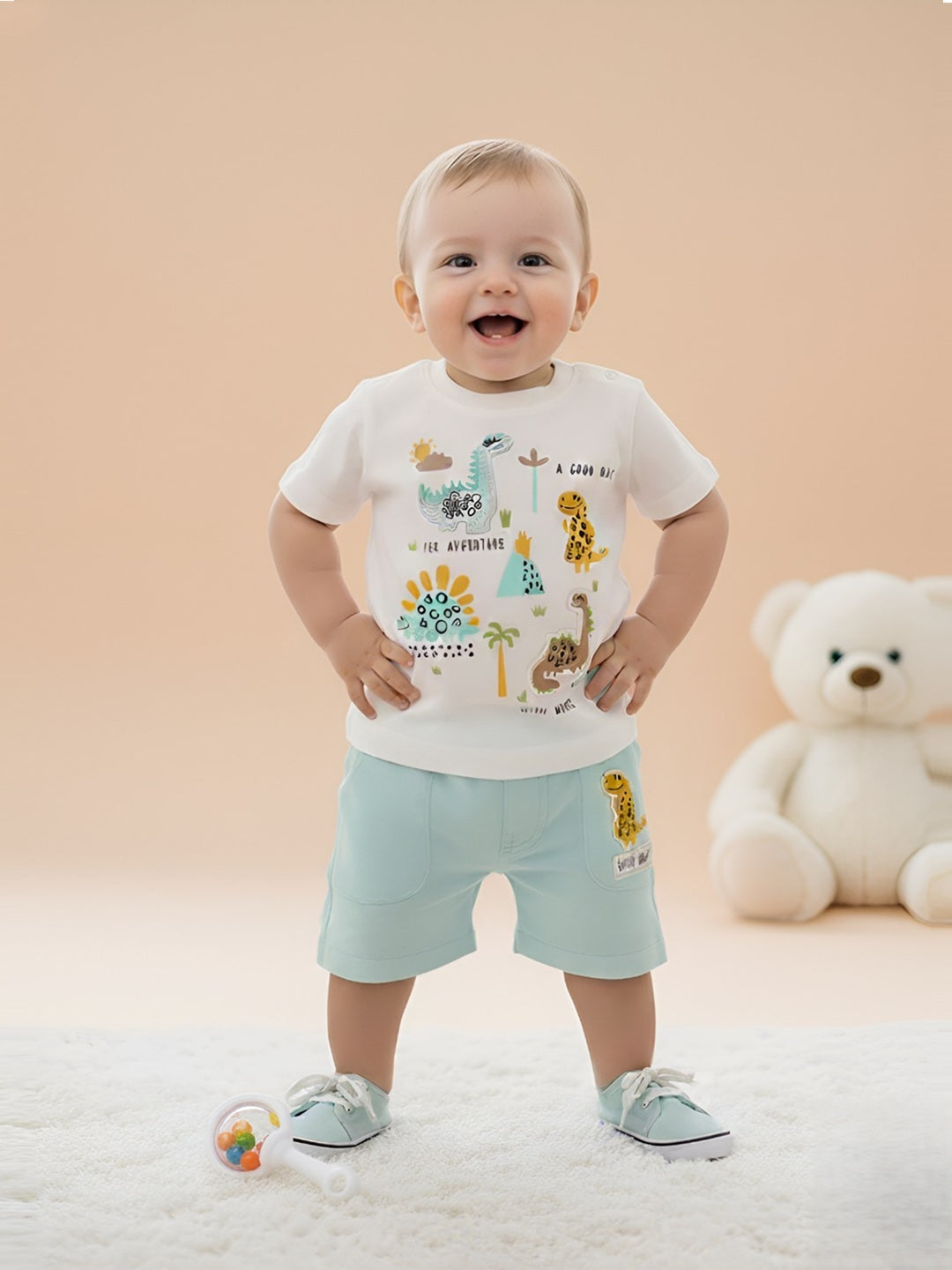 Baby Boys Casual Shirt with Shorts