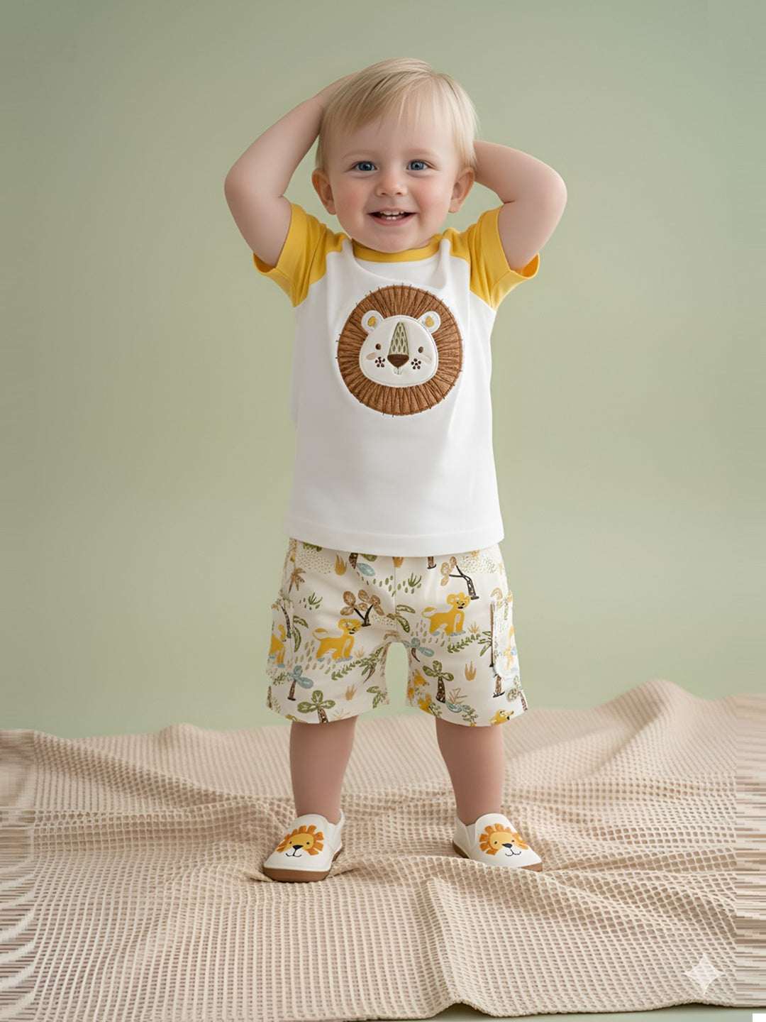 Baby Boys Casual Shirt with Shorts
