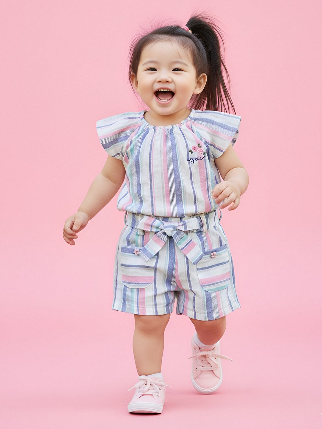 Flutter Sleeve Top and Shorts