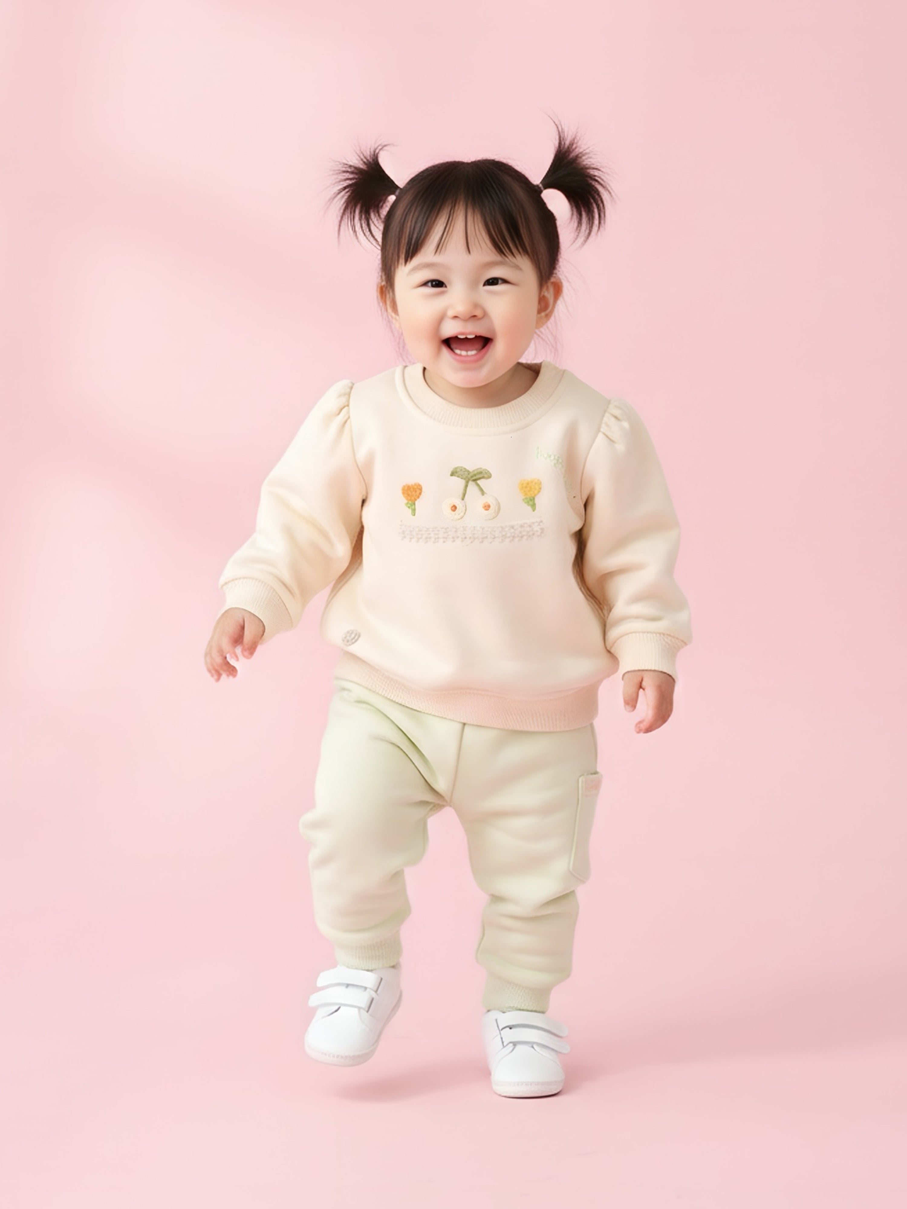 Baby Girls Swestshirt Fleece Winter Set