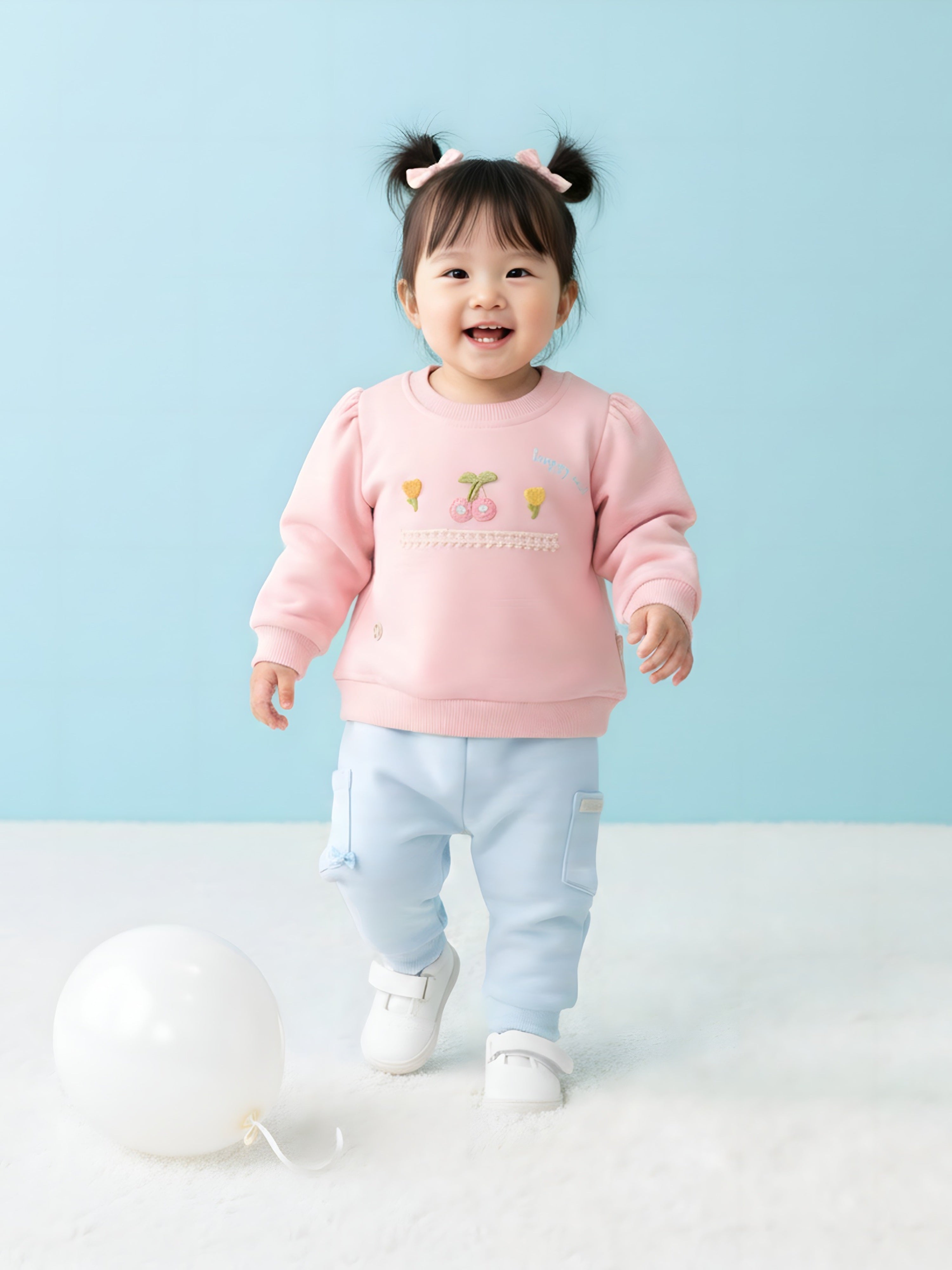 Baby Girls Swestshirt Fleece Winter Set