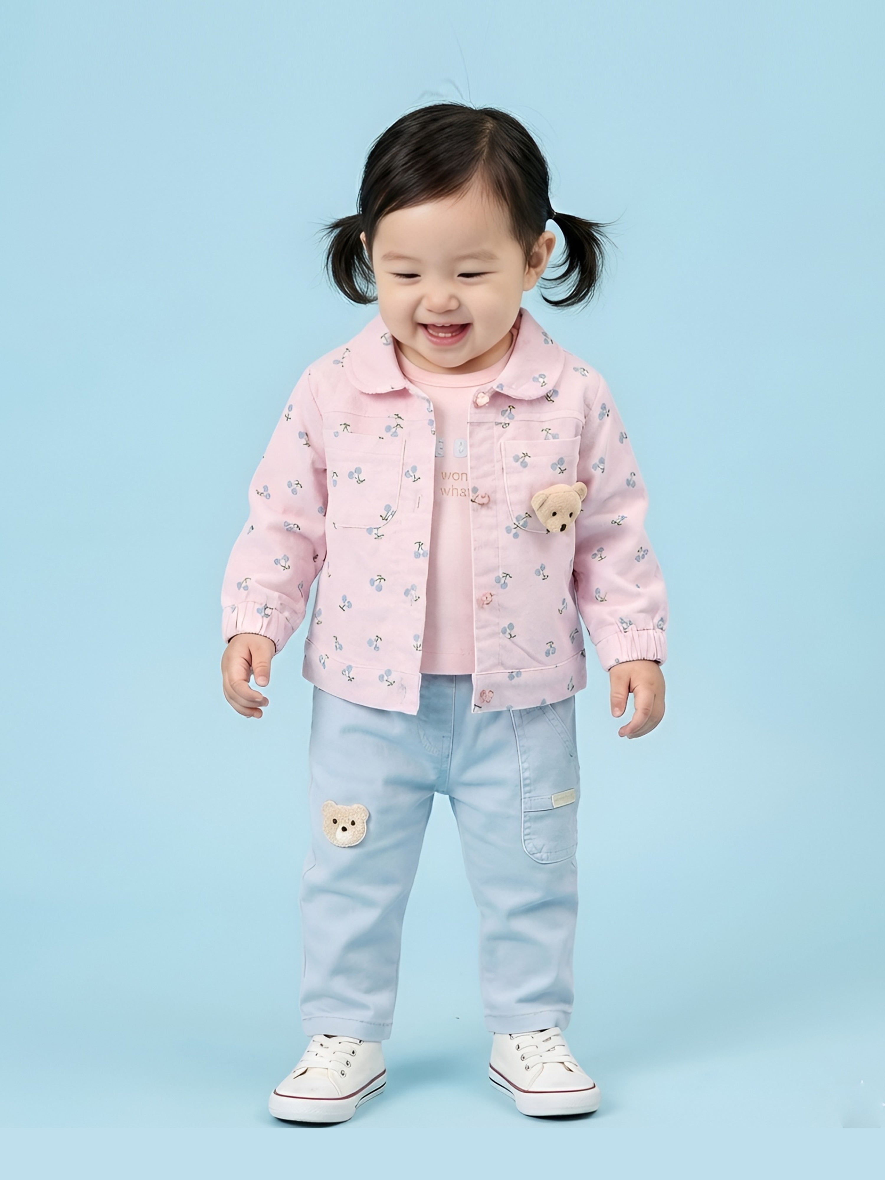 Full Sleeve Shirt and Top with Trousers for Baby Girl's