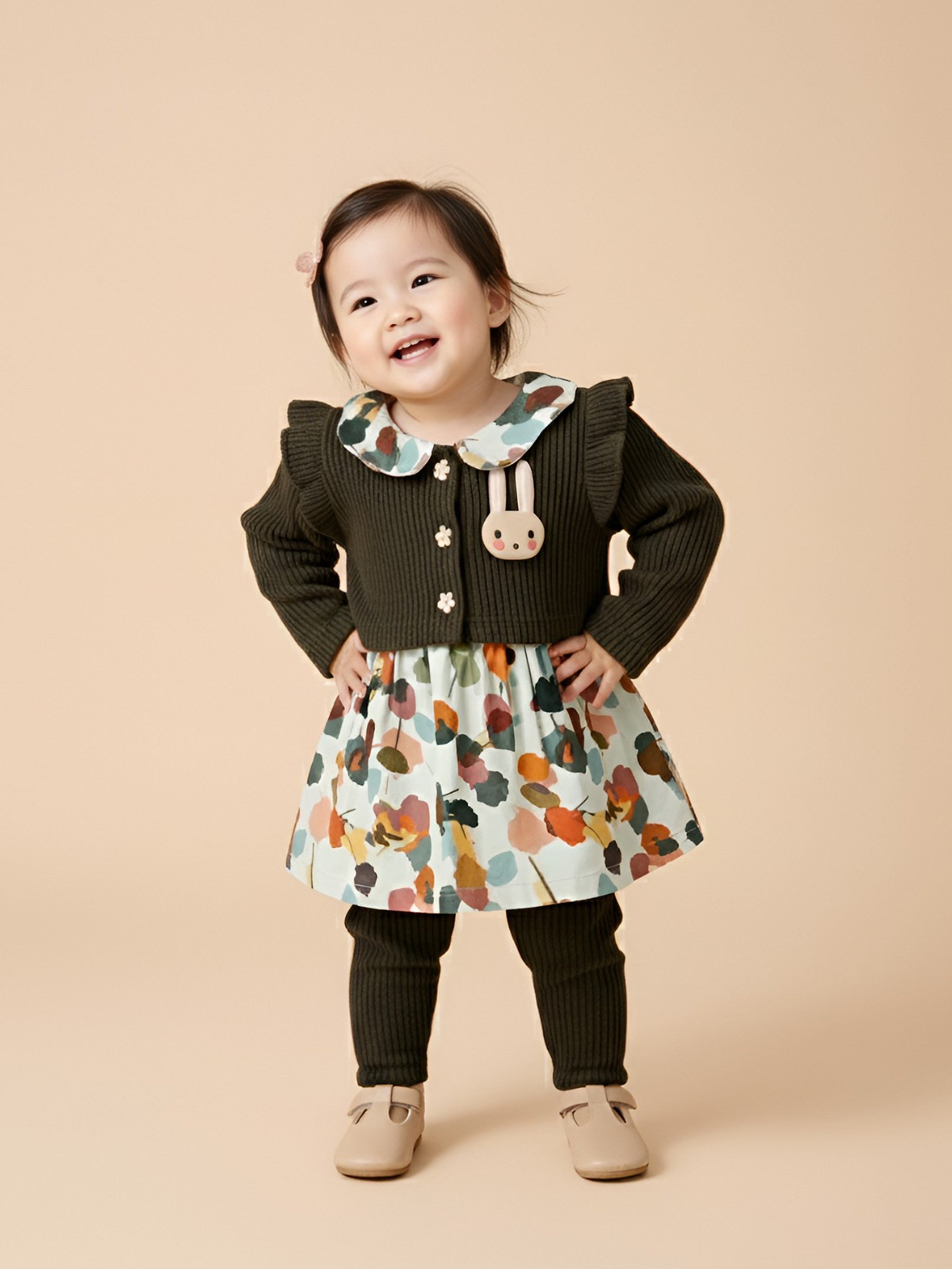 Full Sleeve Sweater Outfit Set 3-Piece