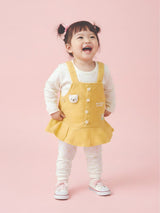 Dungaree with Printed Top & Pants Set