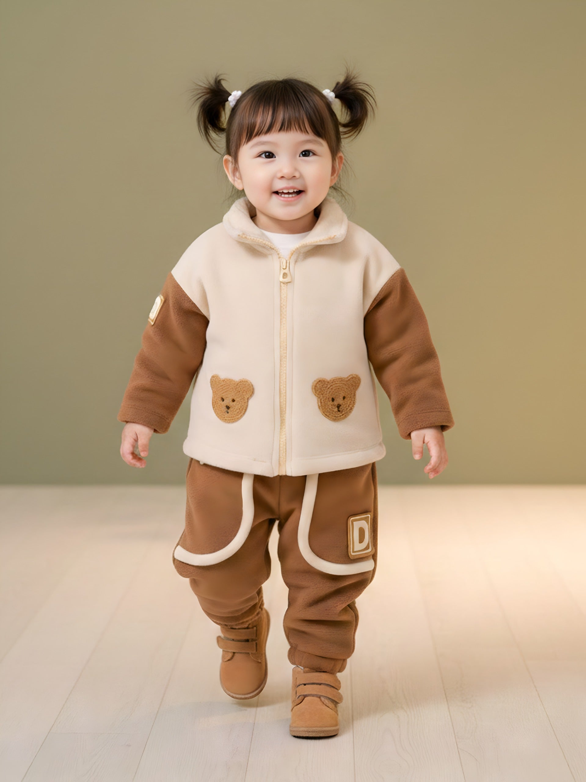 Baby Girls Fleece Winter Set