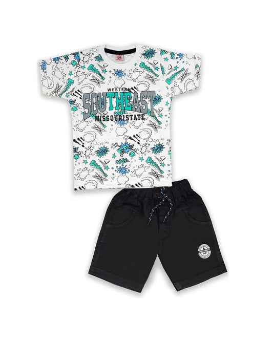 Choo choo baby boy T-shirt and shorts