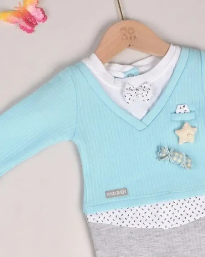 Romper For Baby Girls Applique Cotton Blend