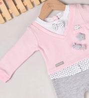 Romper For Baby Girls Applique Cotton Blend