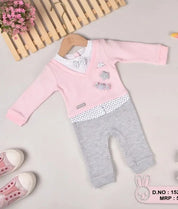 Romper For Baby Girls Applique Cotton Blend