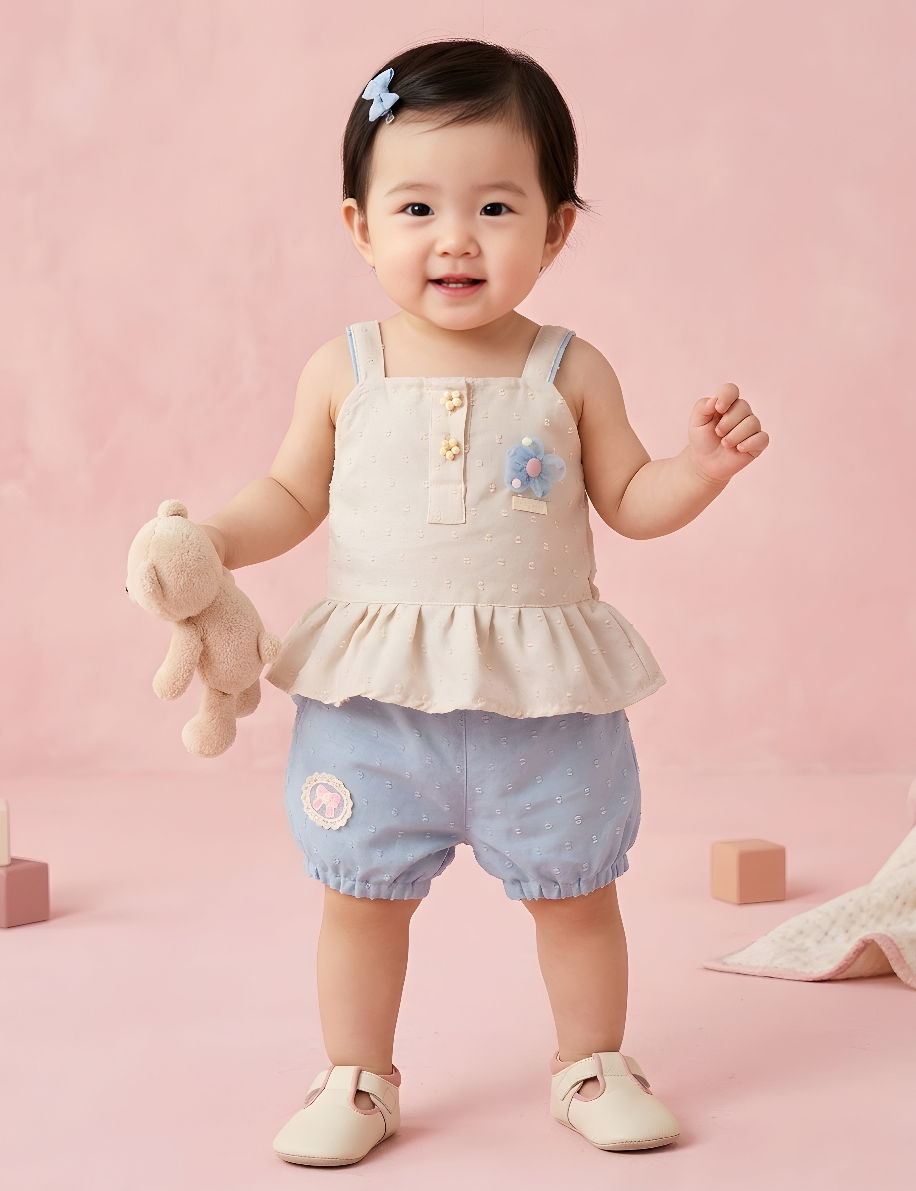 Baby Girls T-Shirt & Shorts Clothing Set