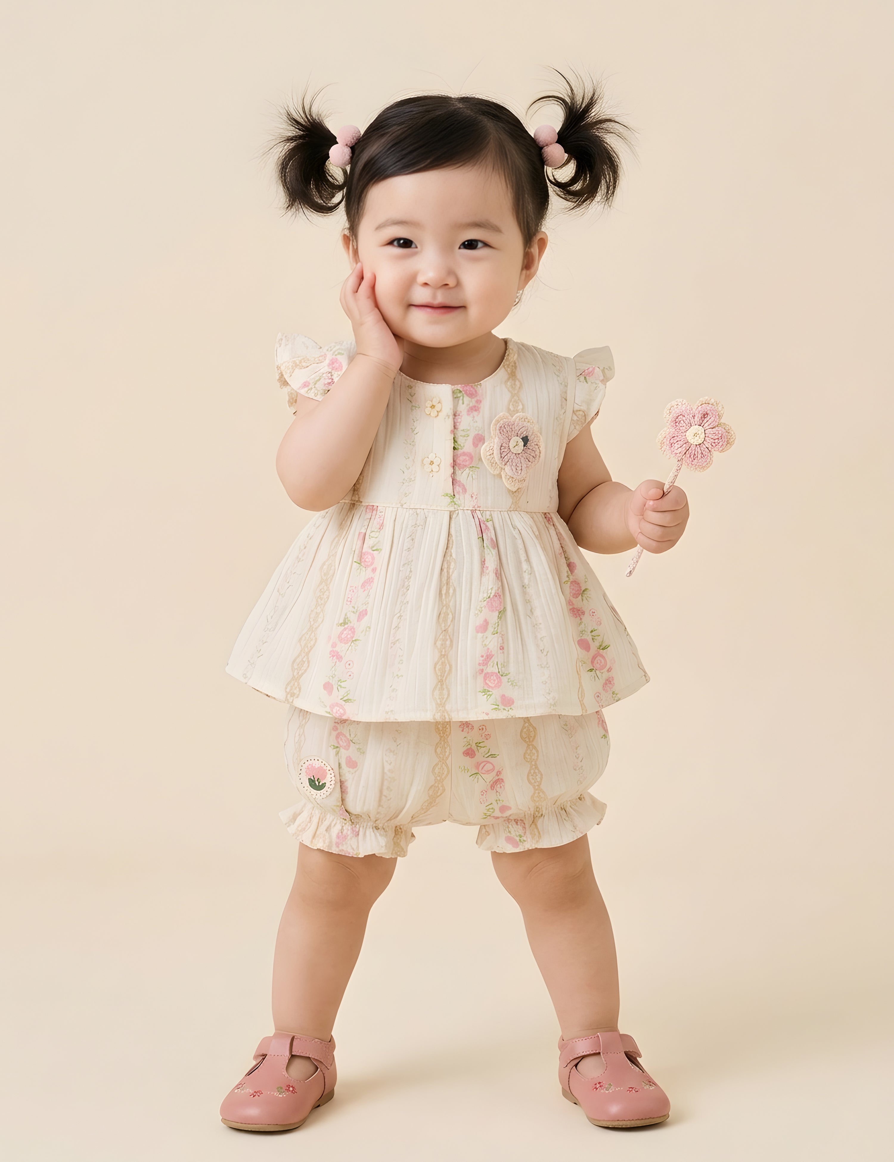Baby Girls Top & Bloomers  Clothing Set
