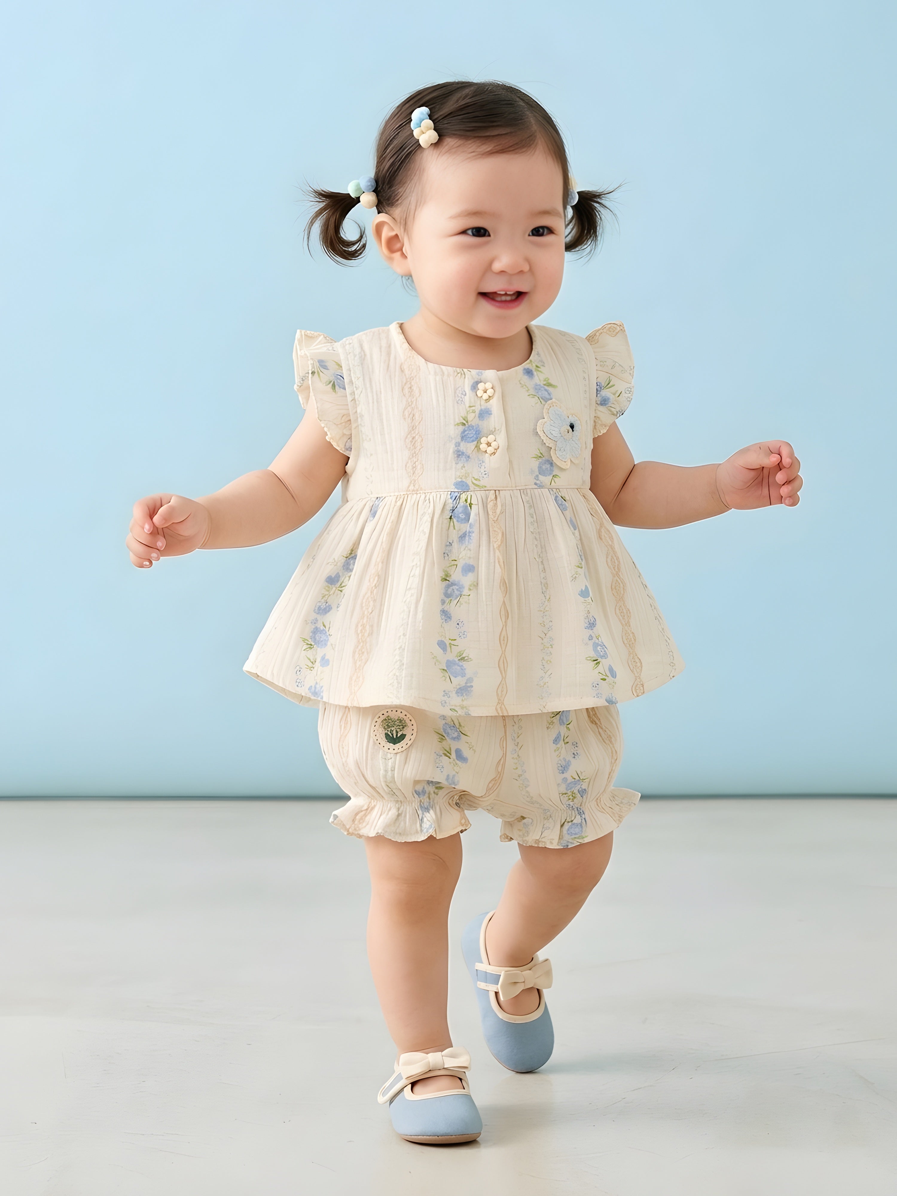 Baby Girls Top & Bloomers  Clothing Set